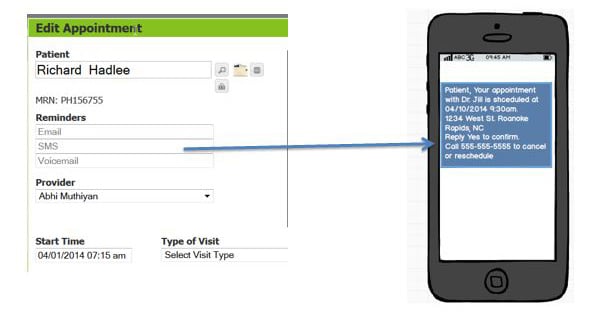 Communicator App mobile appt view