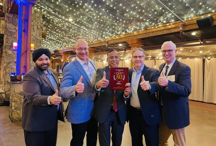 Patagonia Health Senior Leadership Team at the Triangle Fast 50 Awards