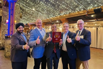 Patagonia Health Senior Leadership Team at the Triangle Fast 50 Awards