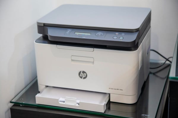 Printer, representing printed letters