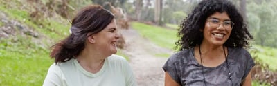 Women Smiling during Mental Health Awareness Month