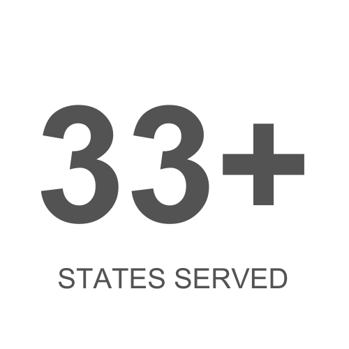 33+ States Served